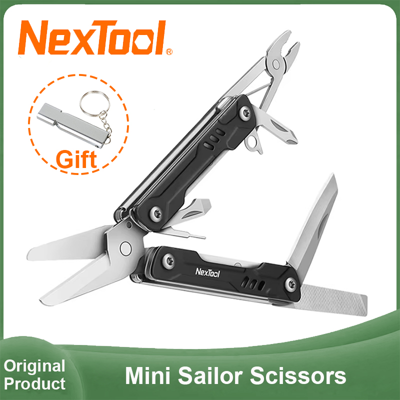 Camping Knife Multi-Tool - NexTool ミニセーラーはさみ 10 in 1 マルチツール折りたたみプライヤーポケットナイフアウトドア