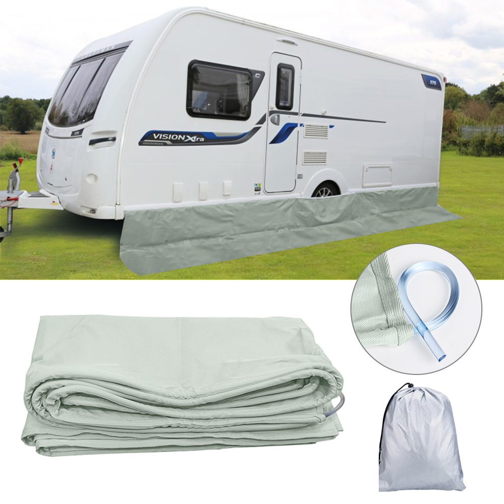 Outdoor Camp - キャンピングカー/キャンピングバン用 アウトドアキャンプ 防風防塵アクセサリー キャンピングカーオーニング ウィンドスカート