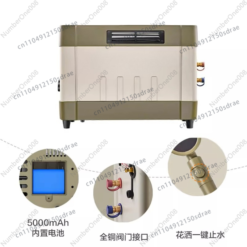 Outdoor Camping Hot Water Shower - 屋外恒温給湯器キャンプシャワー装置高速加熱ポータブル旅行セルフドライブ温浴器