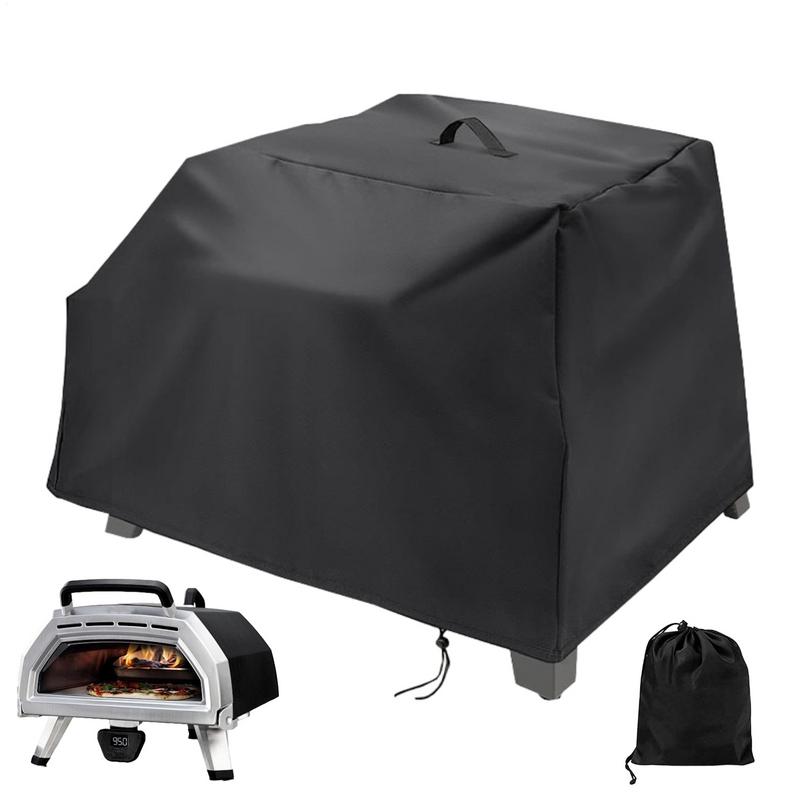 Outdoor Camping Oven - 420D ピザオーブンカバー防水防塵屋外保護ピザオーブンカバー黒防風キャンプアクセサリー BBQ RV 用