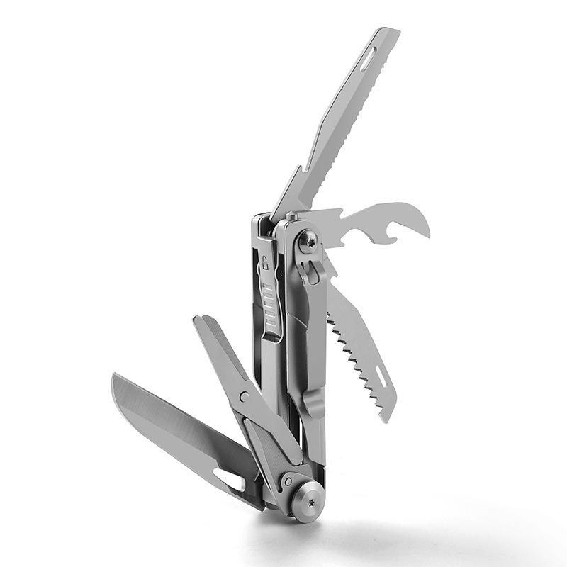 Camping Knife Multi-Tool - 多機能小型ナイフ EDC アウトドアツール ポータブルポケットナイフ キャンプ用ハサミ 鋸