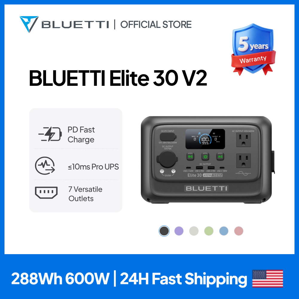Outdoor Camping Kit - 【リニューアル】BLUETTI Elite 30 V2 ポータブル電源 288Wh