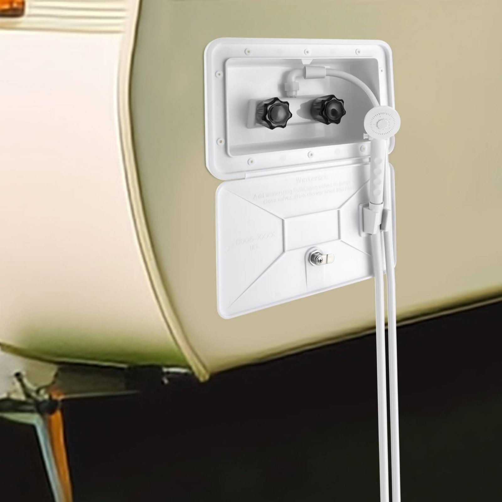Outdoor Camping Kit - RV 外部シャワーボックス コンパクト RV 屋外シャワーキット キャンプ用品
