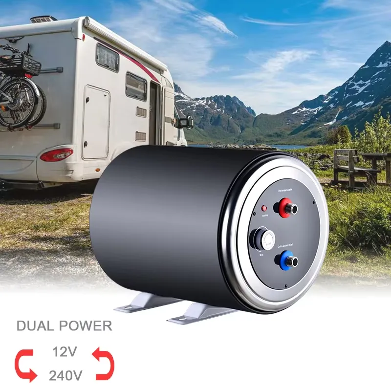 Outdoor Camping Hot Water Shower - 304ステンレス鋼電気温水器ポータブルタンク RV、ヨット、屋外ガレージ、キャンプシャワー用温水供給システム