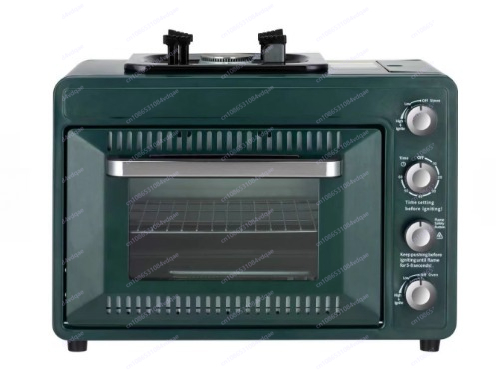 Outdoor Camping Oven - 屋外用ポータブルガスオーブン、フィールドキャンプ用、一体型キャセロール、25-30Lオーブン