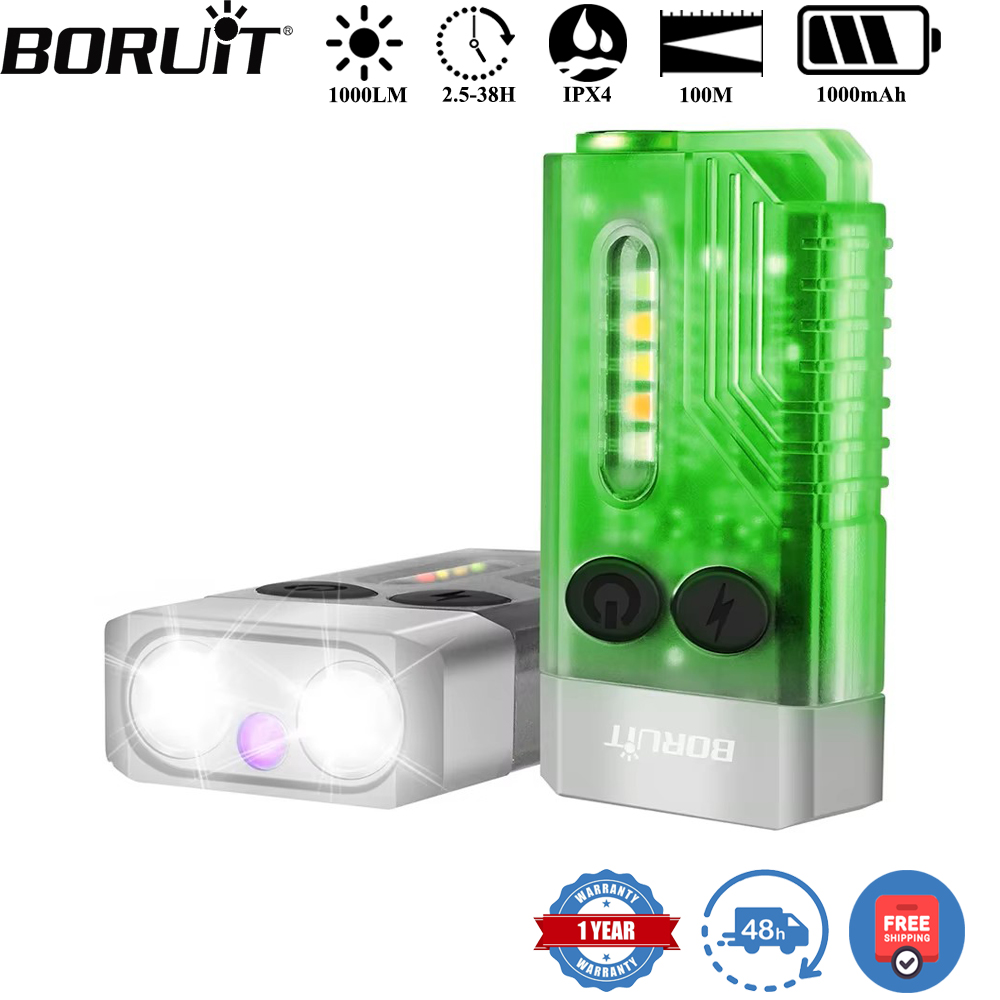 Outdoor Camping Lantern - BORUiT V10 キーホルダー UV LED EDC