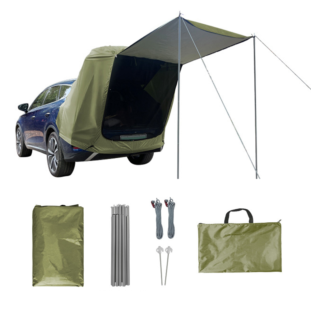 Outdoor Camping Gazebo - キャンプ,ピクニック,mpv,t用のキャノピー,SUVリアエクステンション,防雨を備えた屋外車の後部テント