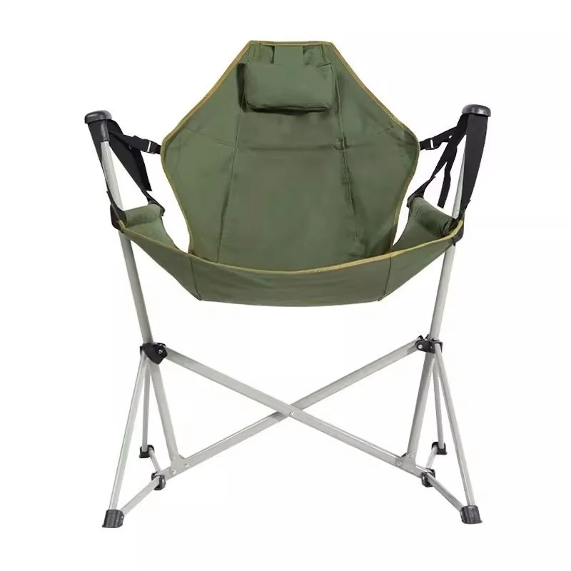 Outdoor Camping Rocking Chair - 2026年 ポータブル折りたたみ式木製チェア キャンプ、ビーチ、ピクニック、釣り、ロッキングチェアとして使える - アウトドアアドベンチャーに最適