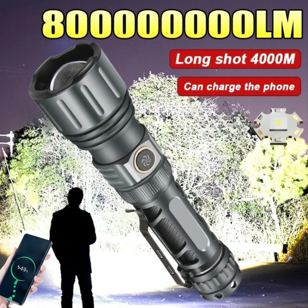 Outdoor Camping Lantern - 超高輝度懐中電灯ポータブル充電式 LED ランプ戦術的なキャンプランタン防水屋外ライト釣り用