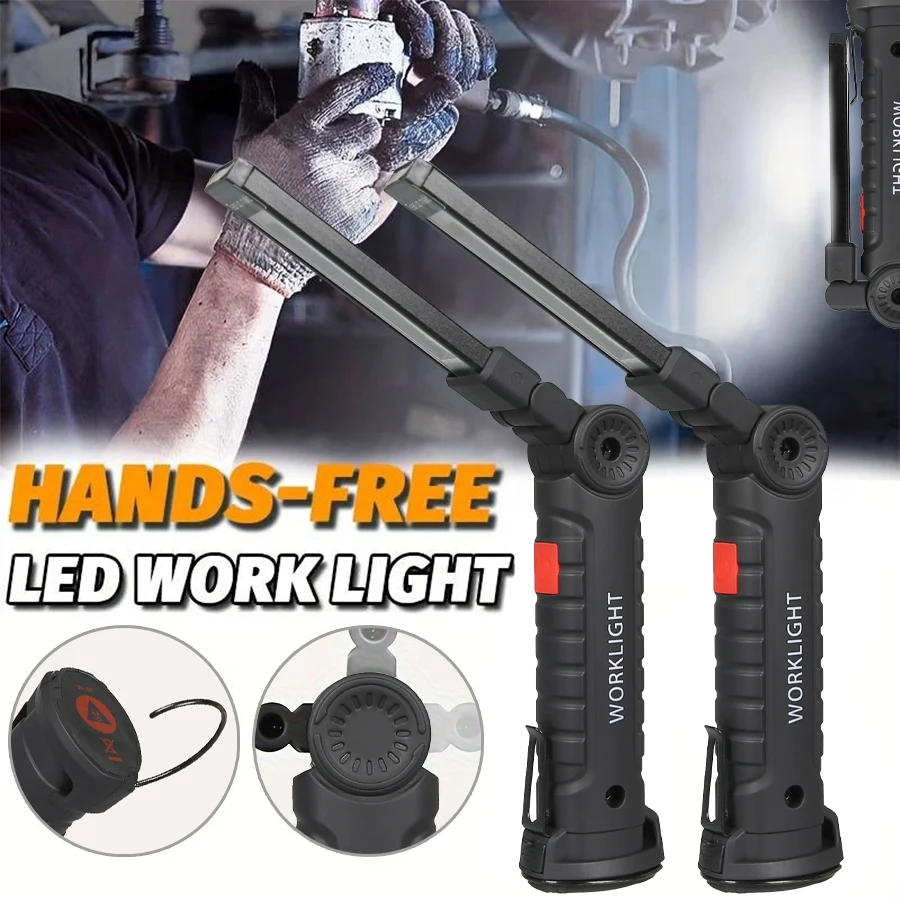 Outdoor Camping Adventure Lamp - 新しいポータブル COB LED 懐中電灯 USB C