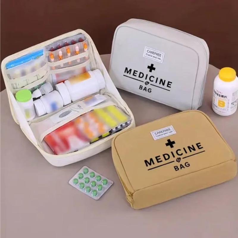 Outdoor Camping Kit - かわいい携帯用救急キット、理想的なギフト、軽量薬品オーガナイザー、家族でのアウトドア旅行やキャンプの緊急時用