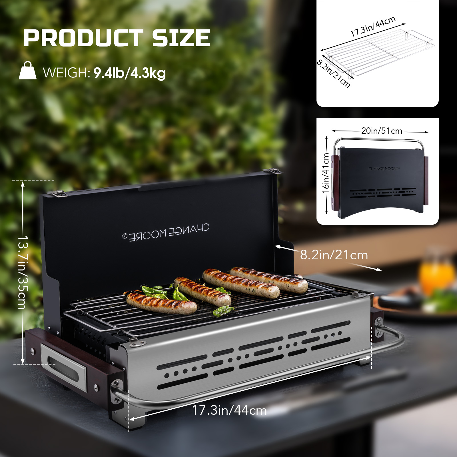 ムーアアウトドアキャンプ折りたたみオーブン、調節可能な二段階 - Outdoor Camping Oven のレビューと価格