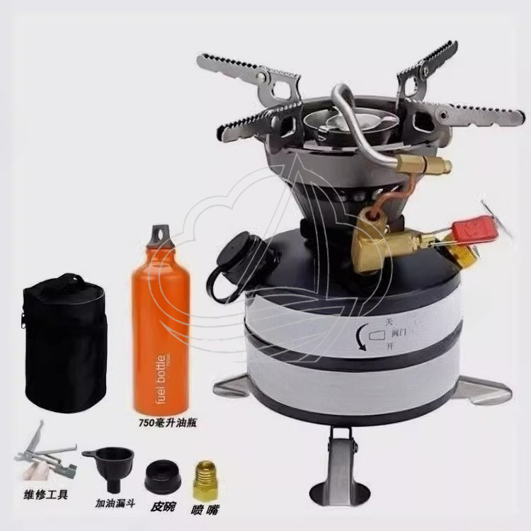 オールインワンポータブルキャンプストーブキット、多燃料バーナ - Outdoor Camping Kit のレビューと価格