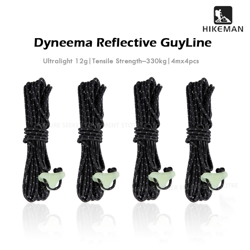 HIKEMAN 4 個 Dyneema ガイライン超軽量反射 - Outdoor Camping Guy のレビューと価格