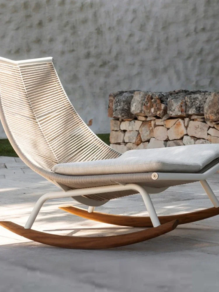 北欧リラックスロッキングチェアキャンプシングルモダンアウトド - Outdoor Camping Rocking Chair のレビューと価格