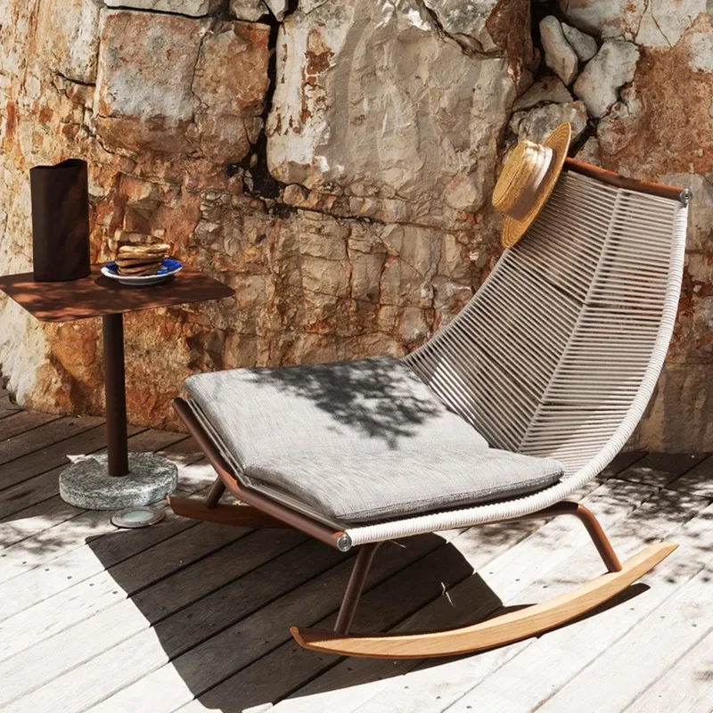 北欧リラックスロッキングチェアキャンプシングルモダンアウトド - Outdoor Camping Rocking Chair のレビューと価格
