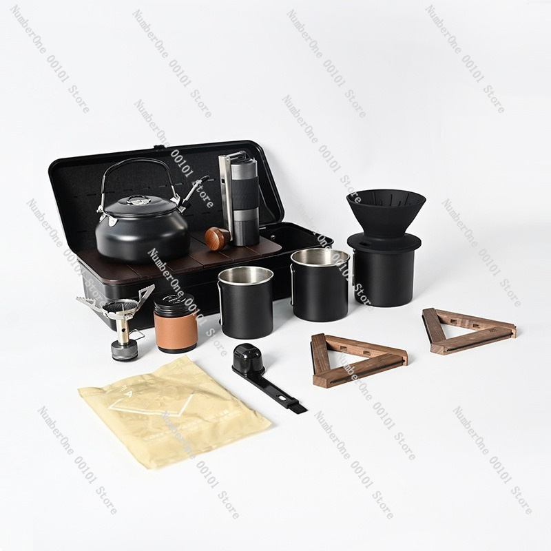 アウトドアキャンプ用ハンドブリューコーヒーキット、ポータブル - Outdoor Camping Kit のレビューと価格