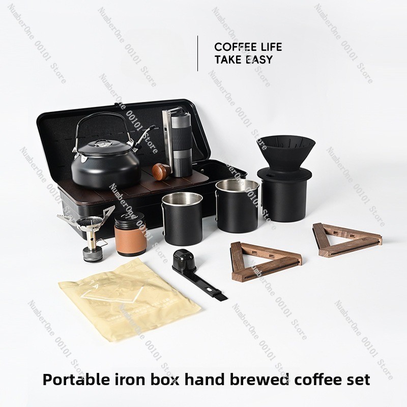アウトドアキャンプ用ハンドブリューコーヒーキット、ポータブル - Outdoor Camping Kit のレビューと価格