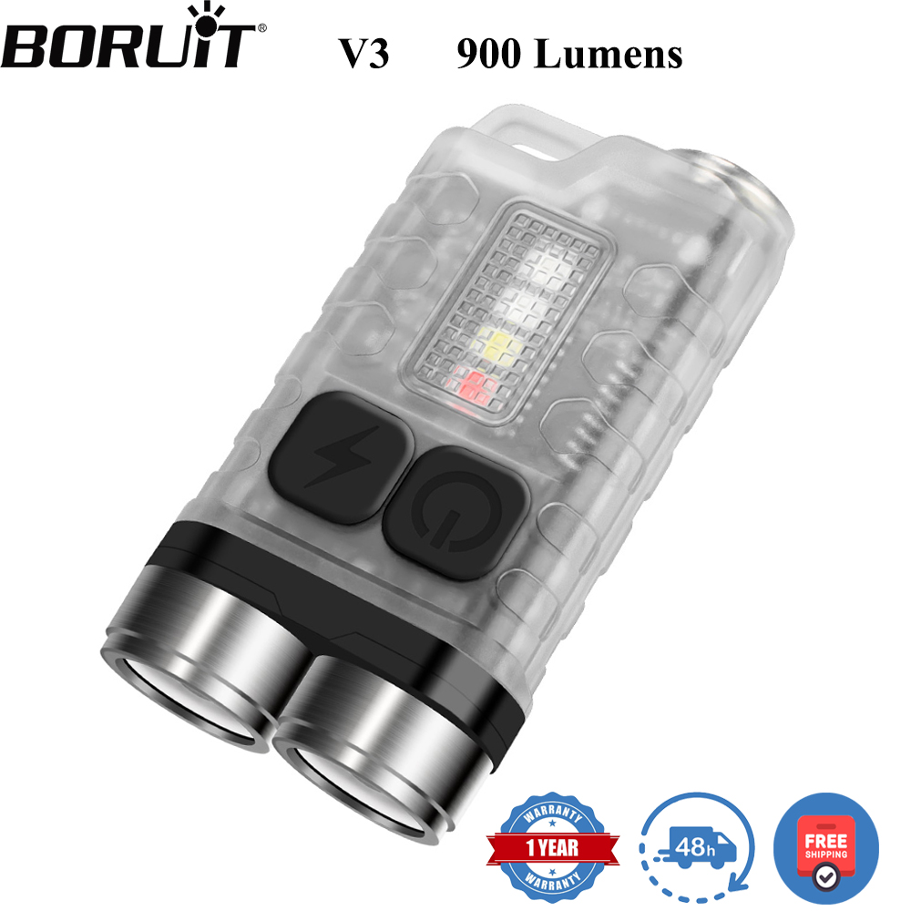 BORUiT V3 LED キーホルダー ポータブル 900 - Outdoor Camping Lantern のレビューと価格