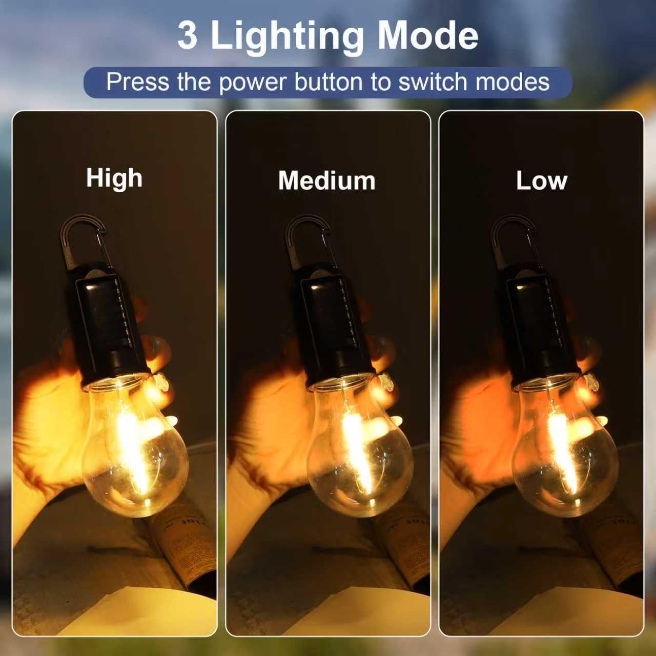 ソーラー LED キャンプライト Type-C 充電式吊り下 - Outdoor Camping Adventure Lamp のレビューと価格
