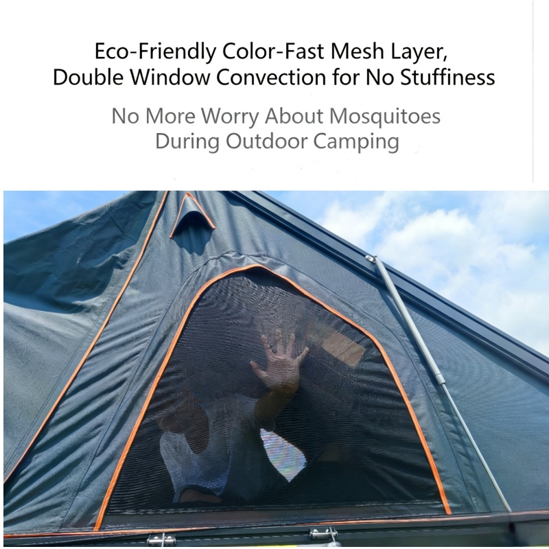 高品質アルミ製ハードシェルカールーフトップテント、アウトドア - Outdoor Camping Van Tent のレビューと価格