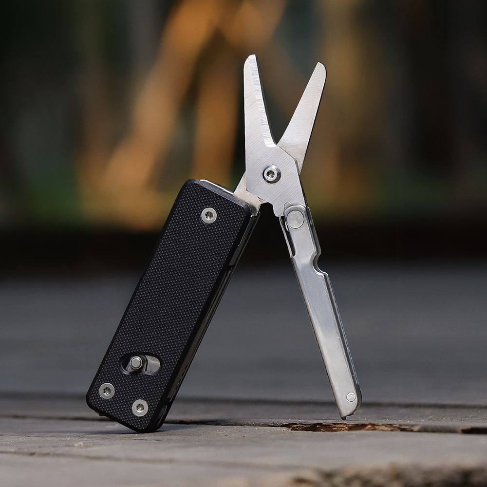 多機能ポケットナイフハンドルとポケットクリップ、大型ハサミツ - Camping Knife Multi-Tool のレビューと価格