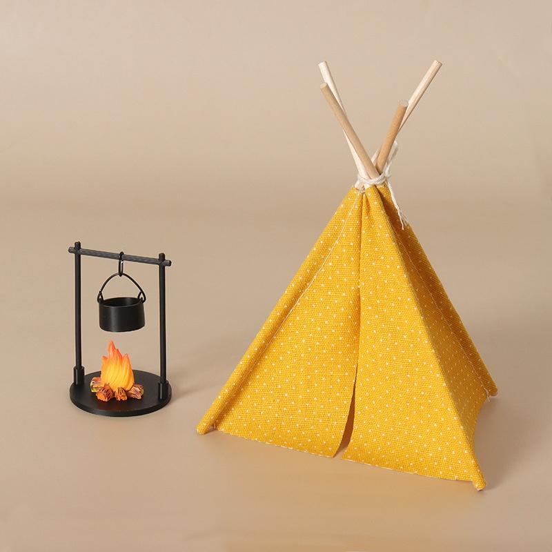 1:12 スケールキャンプテントモデル装飾模擬屋外テント飾り - Outdoor Camping Gazebo のレビューと価格