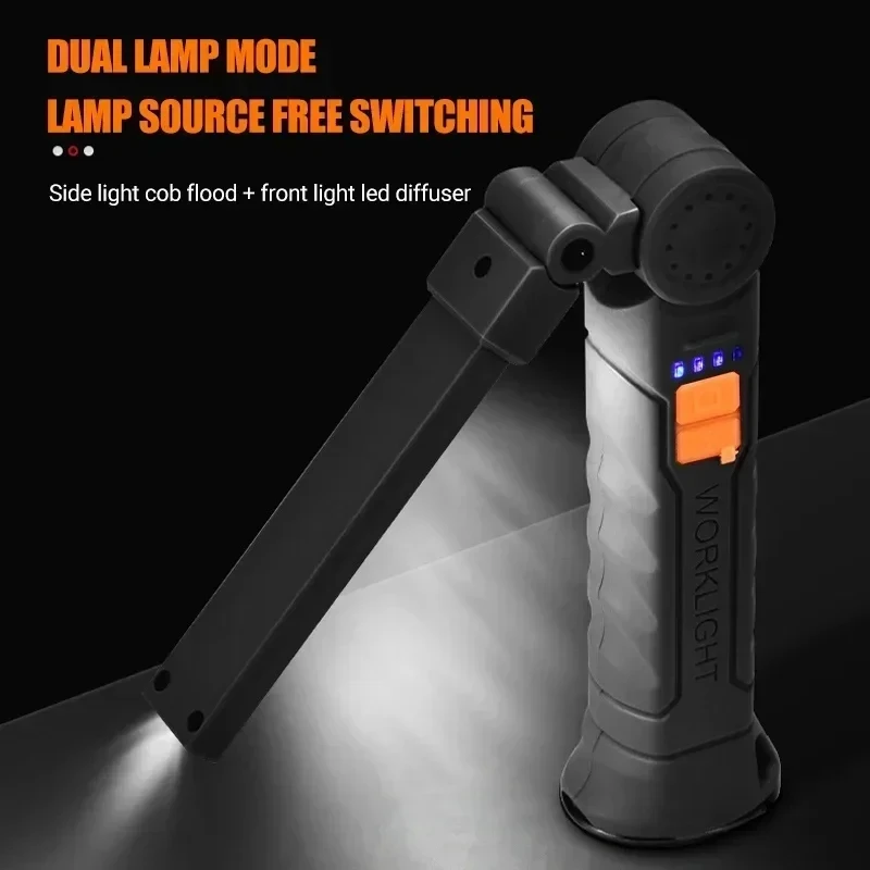 ポータブル COB LED 懐中電灯 USB 充電式ワークラ - Outdoor Camping Adventure Lamp のレビューと価格