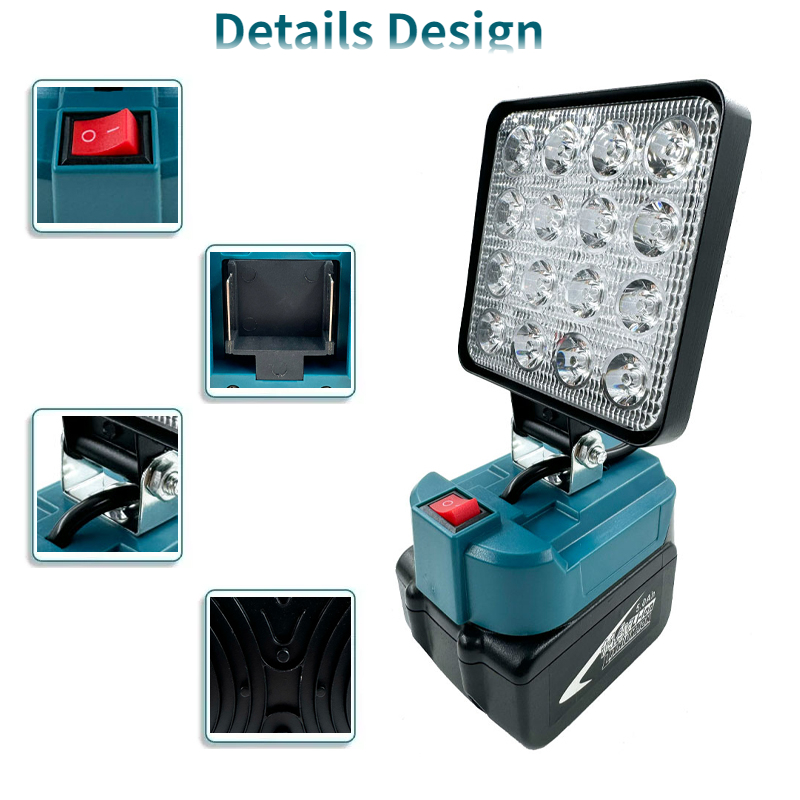 LED バッテリー懐中電灯マキタ 18V バッテリー LED - Outdoor Camping Adventure Lamp のレビューと価格