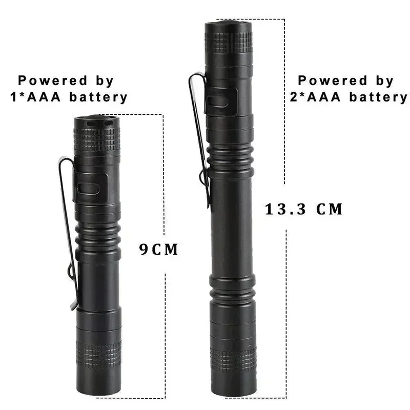 ペンクリップ付きポータブルミニLEDペン懐中電灯、ハンドヘル - Outdoor Camping Adventure Lamp のレビューと価格