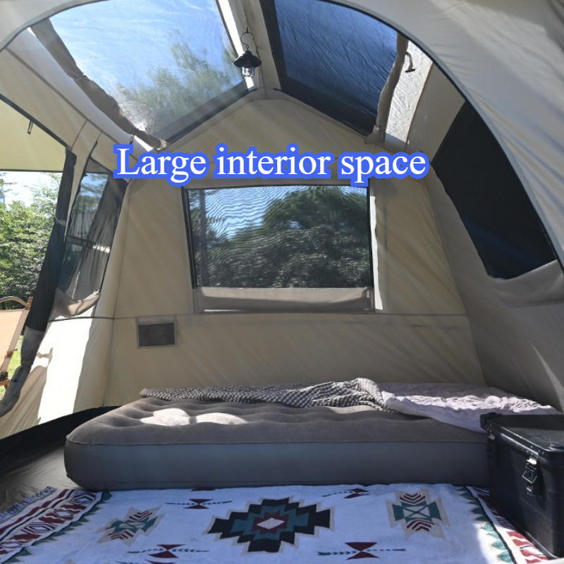防水自動キャンプテント大空間屋外通気性二段テント日焼け止め安 - Outdoor Camping Ideas のレビューと価格