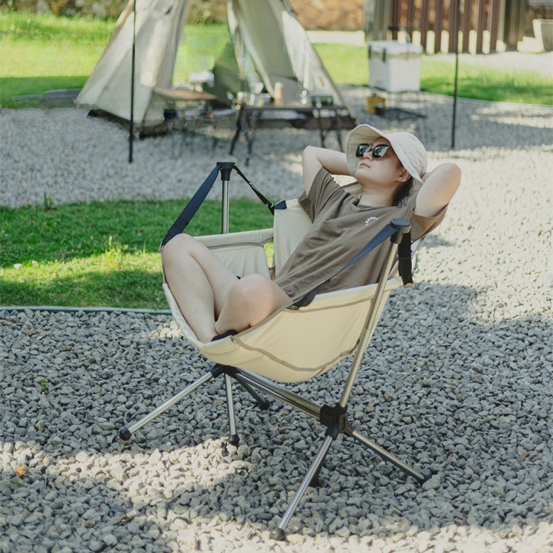 ポータブルアウトドアキャンプロッキングチェアアルミ合金フレー - Outdoor Camping Rocking Chair のレビューと価格