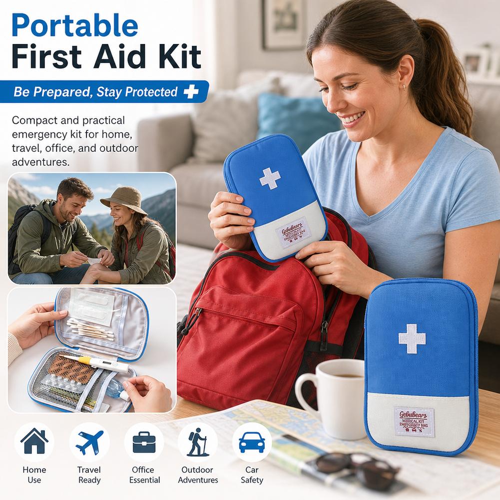 大容量ポータブル救急キットバッグ、家庭、車、旅行、キャンプ、 - Outdoor Camping Kit のレビューと価格