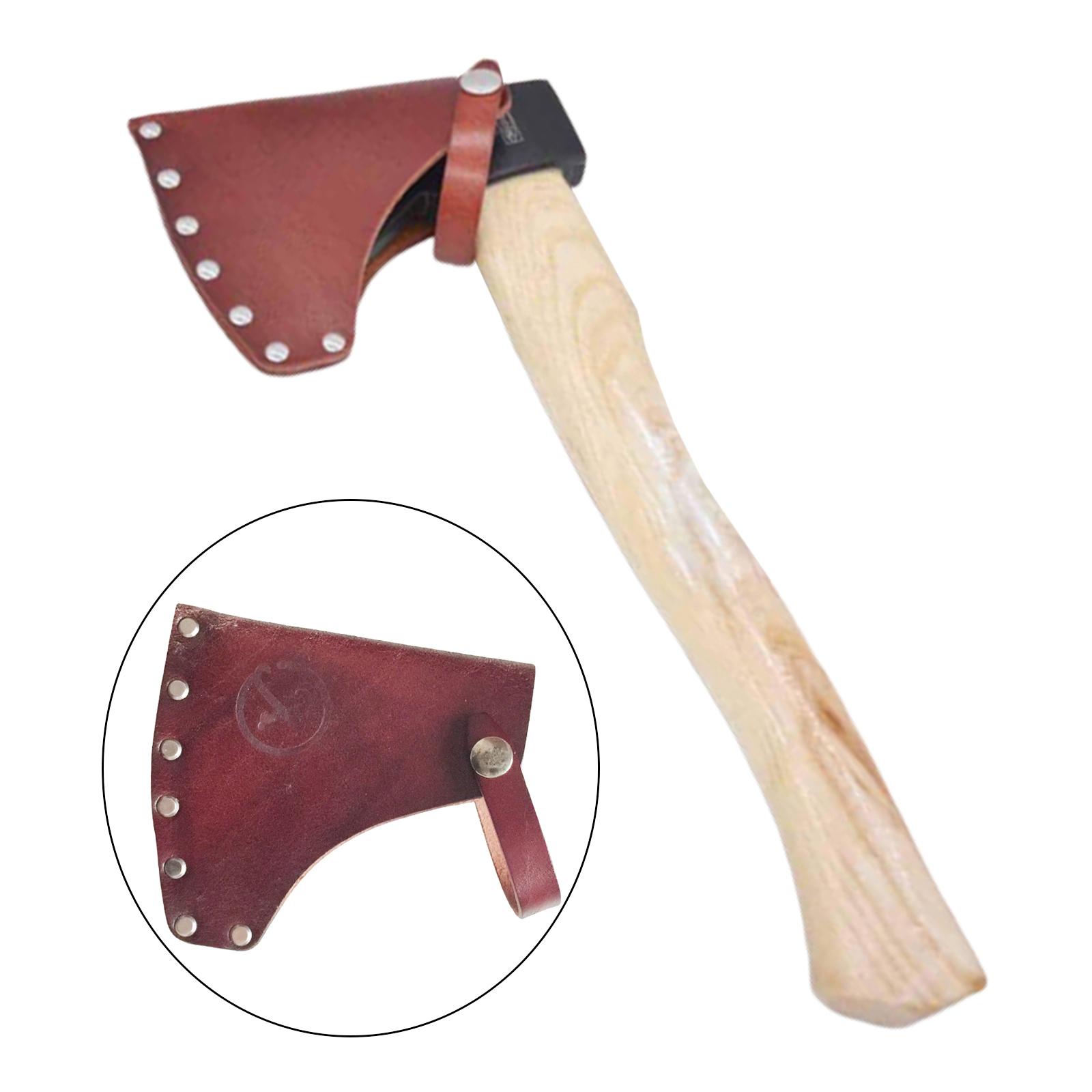 キャンプ用レザーaxeヘッドカバー,ハチェットブホルスター, - Camp Axe Hatchet のレビューと価格
