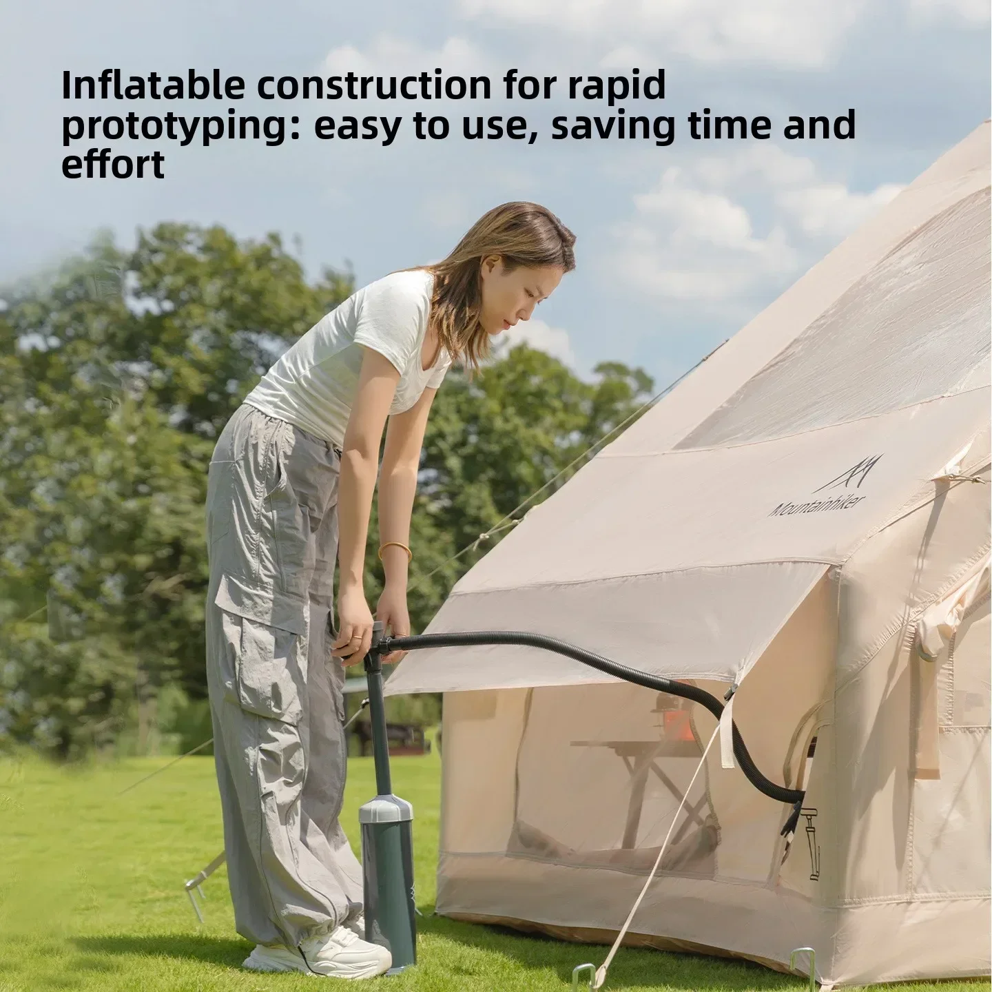 マウンテンハイカー特大インフレータブルテント 3～6人用ファ - Outdoor Camping Gazebo のレビューと価格