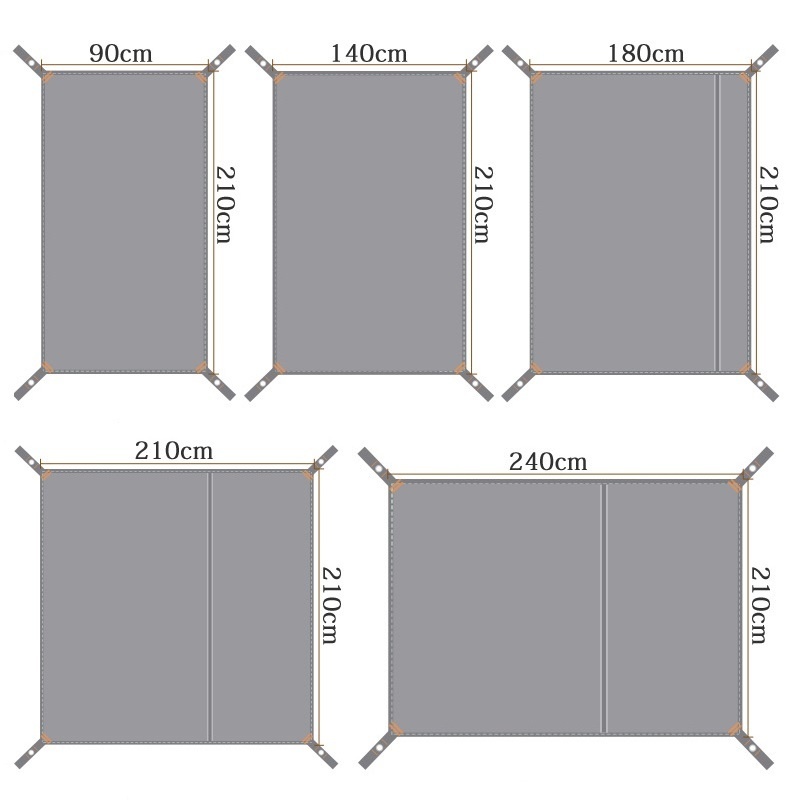 マルチサイズテントフロアタープキャンプ防水グランドシート 2 - Waterproof Tarp Shelter のレビューと価格