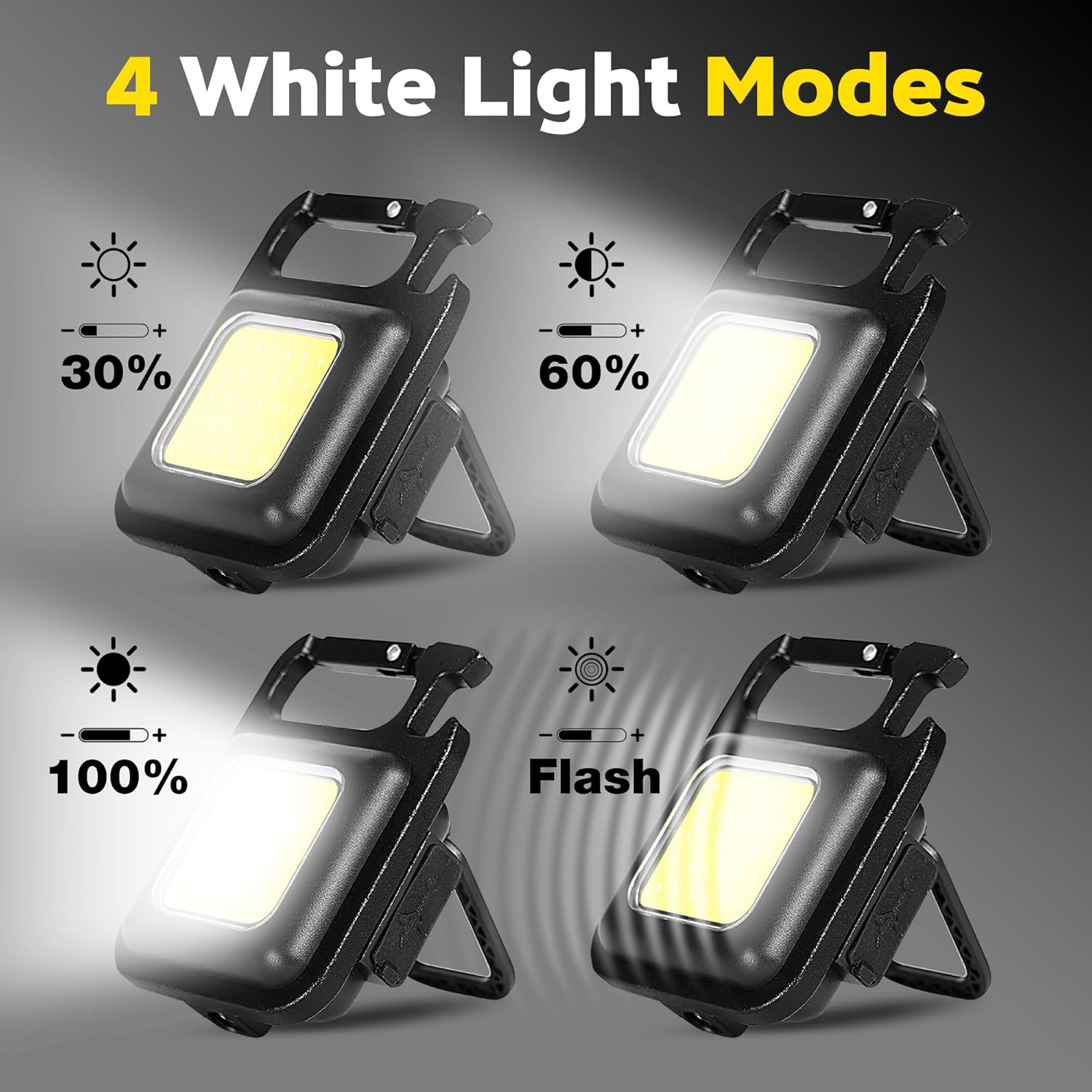 ポータブルキーホルダーライトミニ多機能キャンプ懐中電灯USB - Outdoor Camping Lantern のレビューと価格