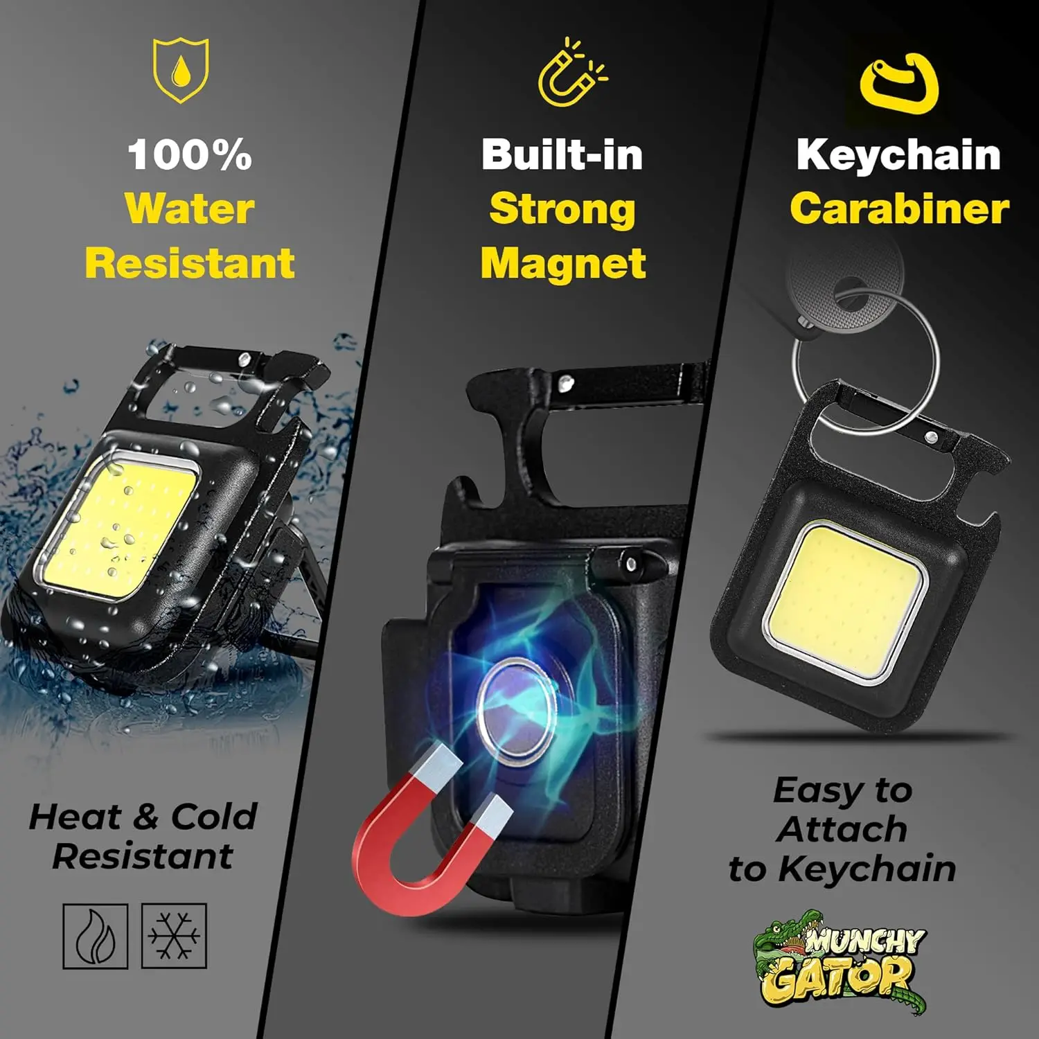 ポータブルキーホルダーライトミニ多機能キャンプ懐中電灯USB - Outdoor Camping Lantern のレビューと価格
