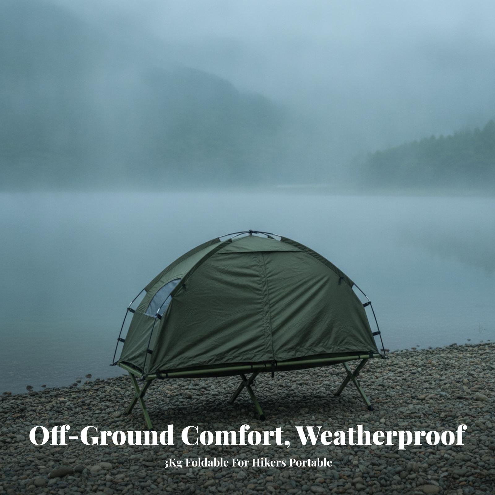 コンパクトなアウトドア用簡易テント（キャンプ用）、8本の地釘 - Outdoor Camping Guy のレビューと価格