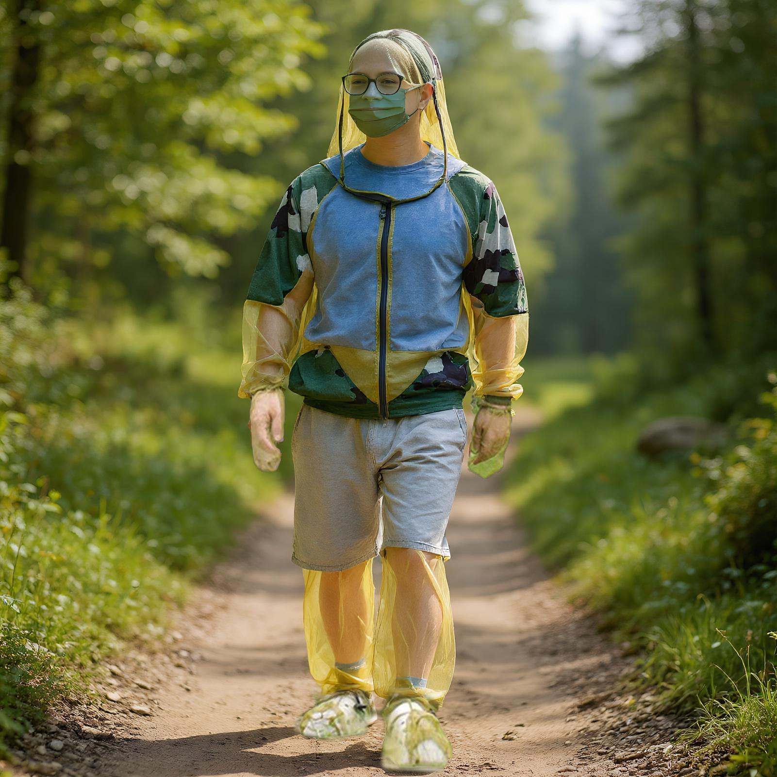 女性フルボディフライスーツ通気性ジャケットパンツ手袋セット養 - Outdoor Camping Jacket のレビューと価格