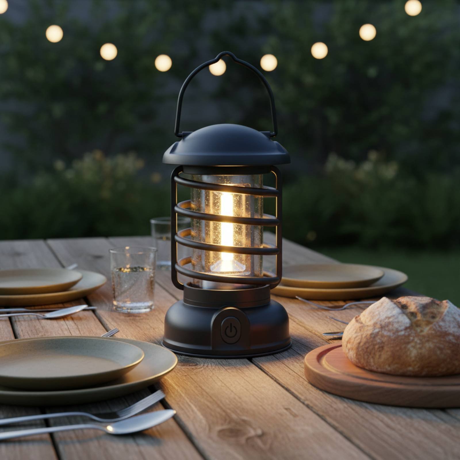 レトロキャンプランタン双方向電源ヴィンテージデザイン発光コン - Outdoor Camping Lantern のレビューと価格