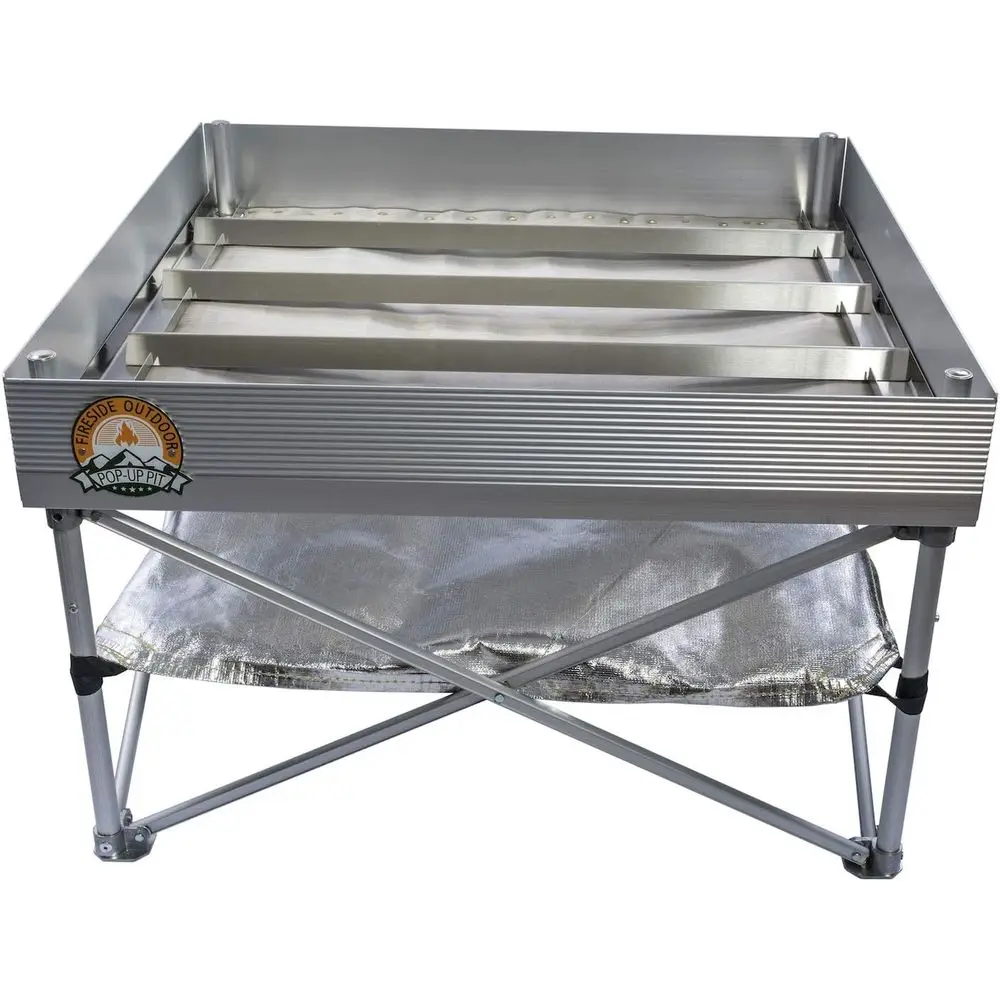 ポータブル屋外用ダッチオーブンテーブルセット（焚き火台とグリ - Outdoor Camping Oven のレビューと価格