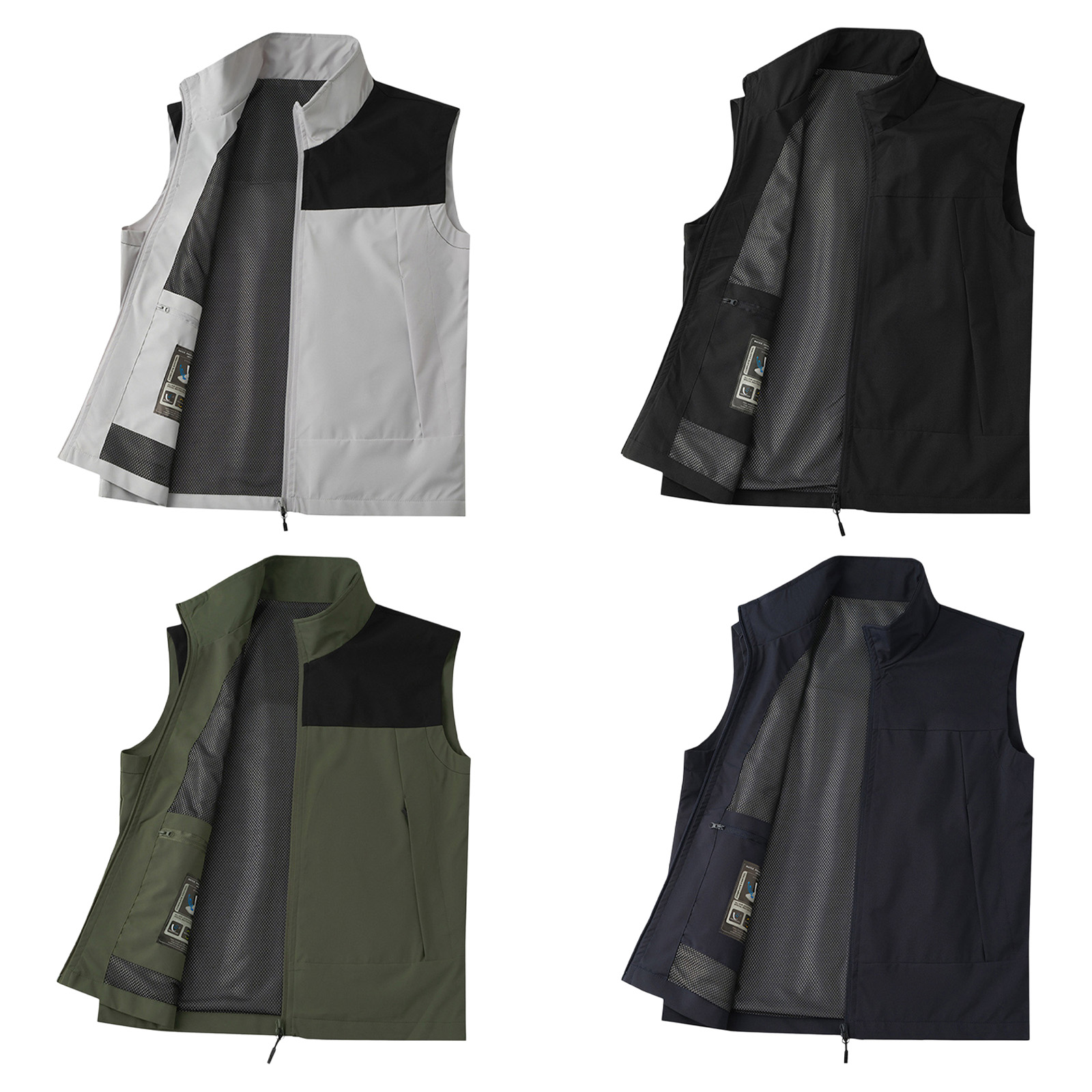 # M-5XL メンズゴルフベスト スタンドカラー ノースリ - Outdoor Camping Jacket のレビューと価格