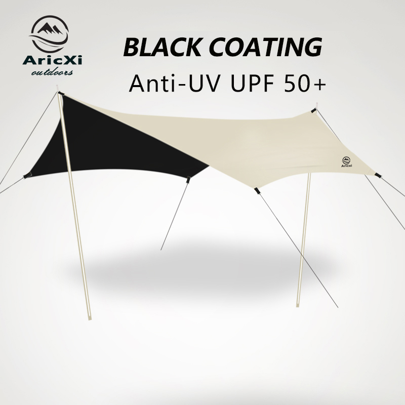 Aricxi-屋外キャンプ用の黒の防水日よけ,日よけ,日よけ - Waterproof Tarp Shelter のレビューと価格