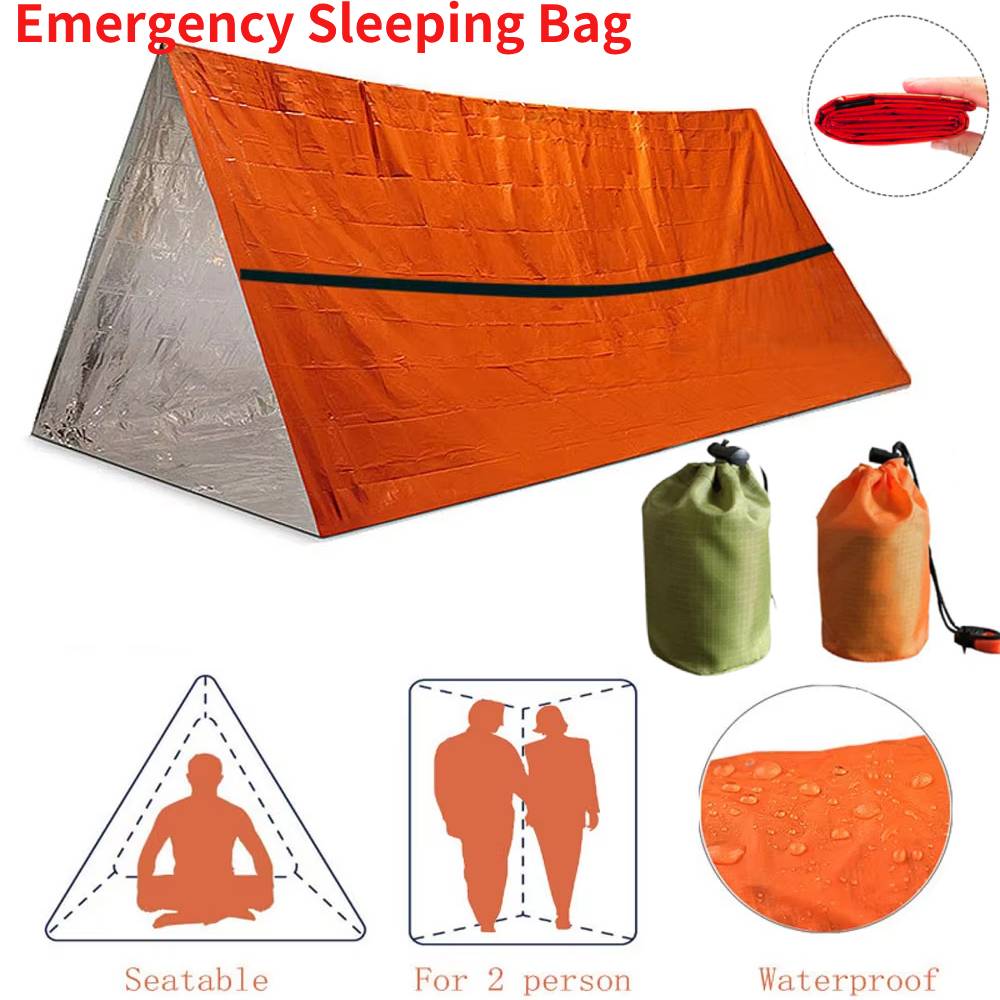 ポータブル防水緊急サバイバル寝袋屋外 EDC キャンプギアサ - Survival Kit のレビューと価格