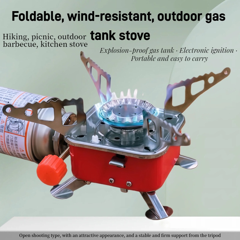 屋外ミニスクエアストーブキャンプ調理器具ポータブル折りたたみ - Outdoor Camping Oven のレビューと価格