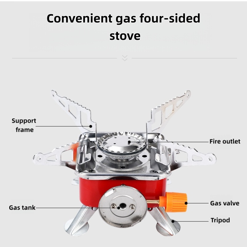 屋外ミニスクエアストーブキャンプ調理器具ポータブル折りたたみ - Outdoor Camping Oven のレビューと価格