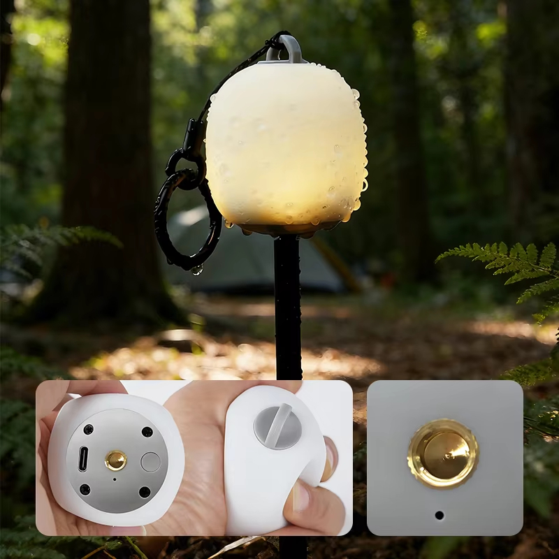 ミニ卵型シリコン製キャンプランタン、USB充電式ポータブルL - Outdoor Camping Adventure Lamp のレビューと価格
