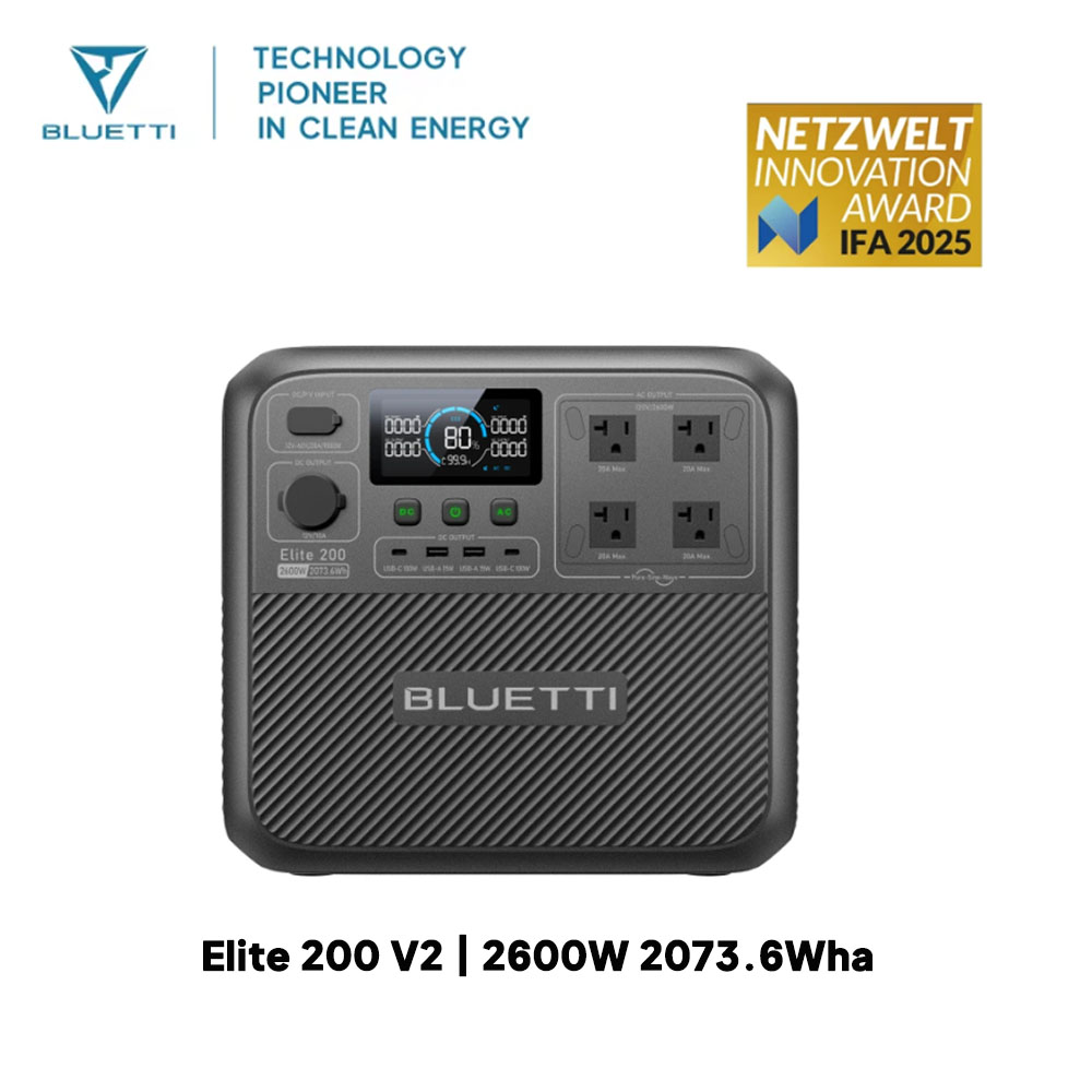 【リニューアル】BLUETTI Elite 200 V2 ポ - Outdoor Camping Oven のレビューと価格