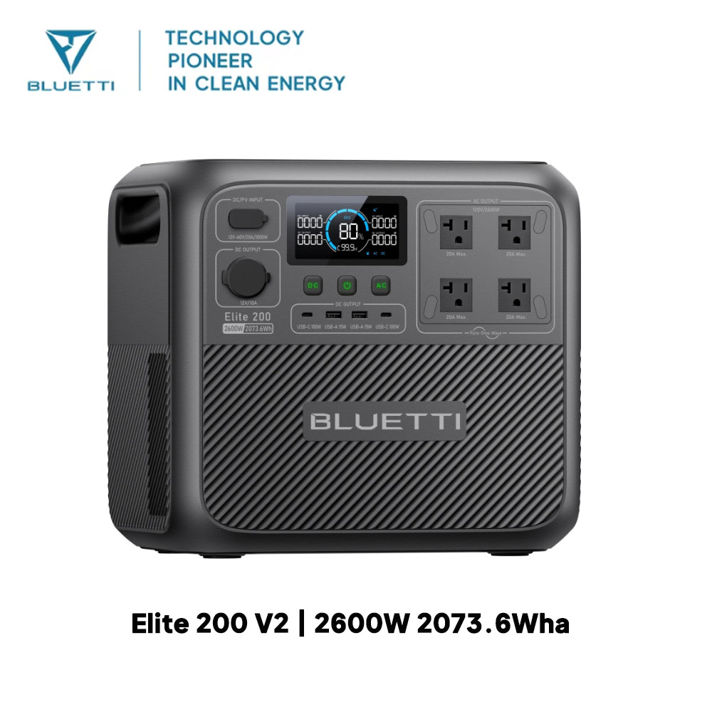 【リニューアル】BLUETTI Elite 200 V2 ポ - Outdoor Camping Oven のレビューと価格